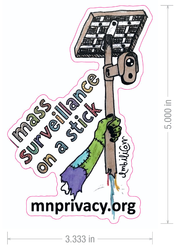 Mass Surveillance on a Stick sticker